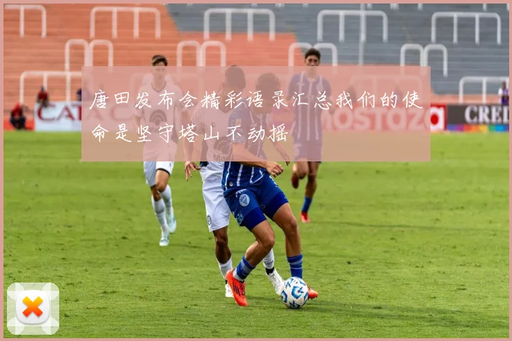 唐田发布会精彩语录汇总我们的使命是坚守塔山不动摇